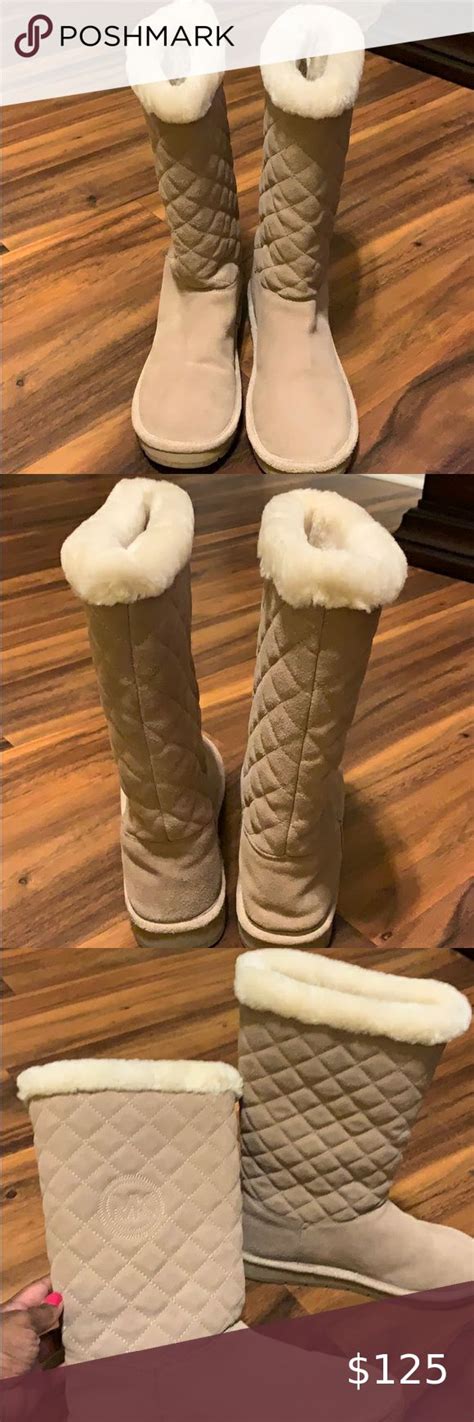 michael kors sandy quilted boots|Michael Kors designer boots.